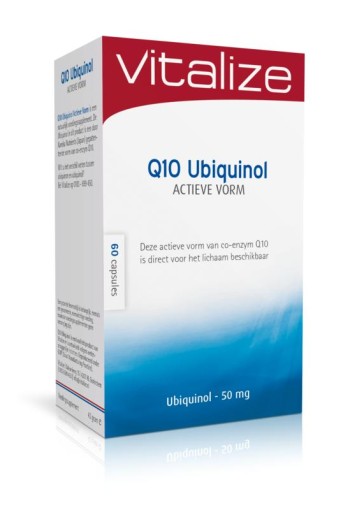 Vitalize Q10 ubiquinol actieve vorm 50mg (60 Capsules)