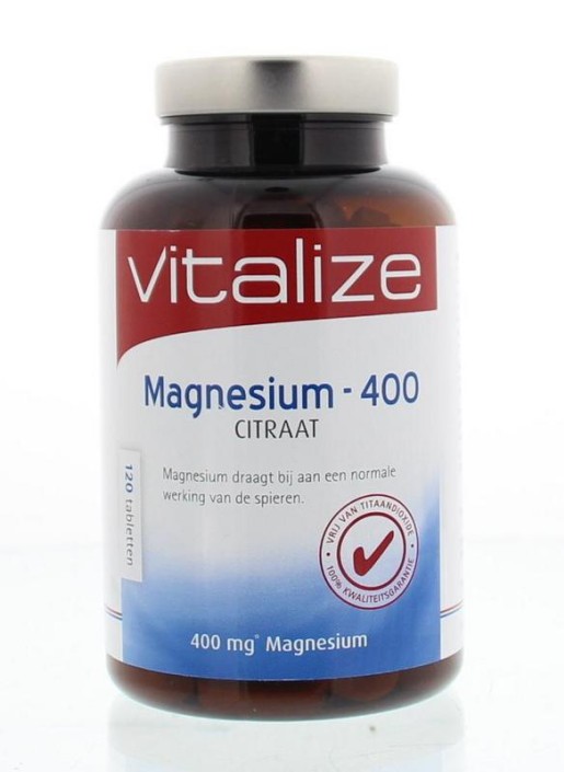 Vitalize Magnesium 400 citraat (120 Tabletten)