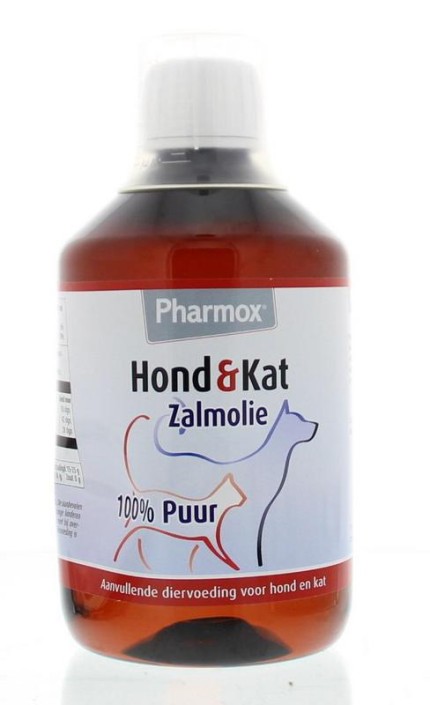 Pharmox Hond & kat zalmolie 100% puur (425 Milliliter)