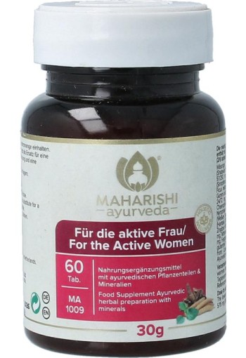 Maharishi Ayurv Voor de actieve vrouw/MA 1009 (60 Tabletten)