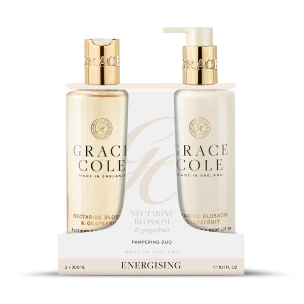 Grace Cole Nectarine blossom & grapefruit body care duo (2 Stuks)
