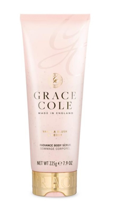 Grace Cole Vanilla blush & peony radiance body scrub (225 Gram)