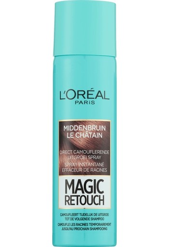 L'Oréal Paris Magic Retouch Uitgroei Camouflage Spray 3 Middenbruin 150 ml
