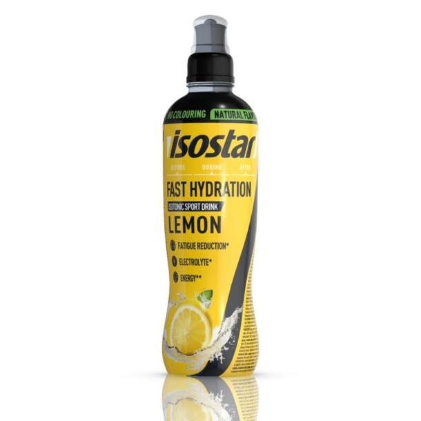 Isostar Fast hydration isotonic sport drink lemon (500 Milliliter)