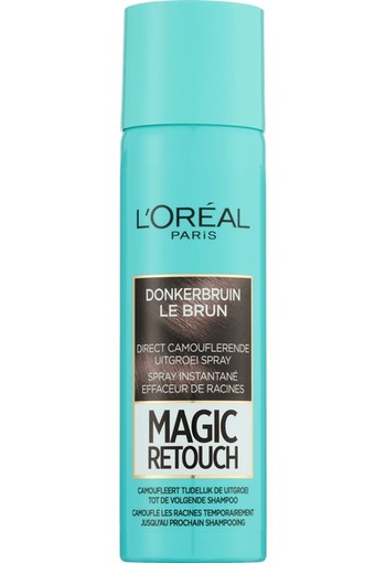 L'Oréal Paris Magic Retouch Uitgroei Camouflage Spray 2 Donkerbruin 150 ml
