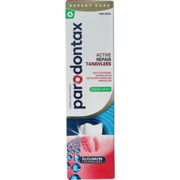 Parodontax Tandpasta active gum repair fresh mint (75 Milliliter)