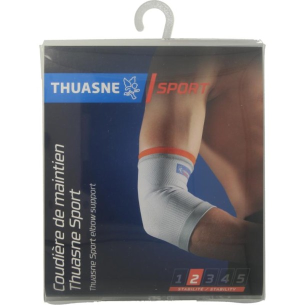 Thuasne Steunbrace elleboog lichtgrijs maat XL (1 Stuks)