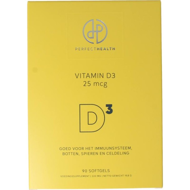 Perfect Health Vitamine D3 25mcg (90 Softgels)