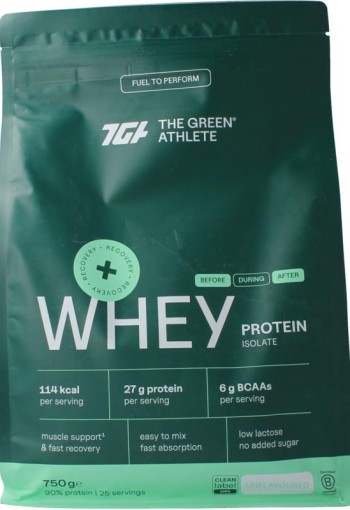 Green Athlete Whey protein isolate unflavoured (750 Gram)