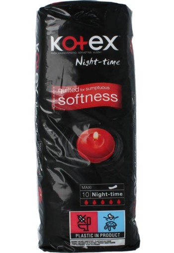 Kotex Maxi nacht (10 Stuks)