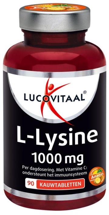 Lucovitaal L-Lysine 1000mg (90 Kauwtabletten)