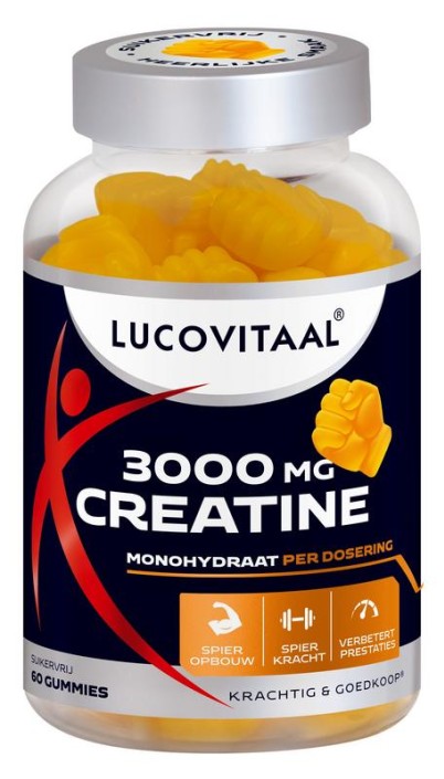 Lucovitaal Creatine 3000mg gummies (60 Stuks)