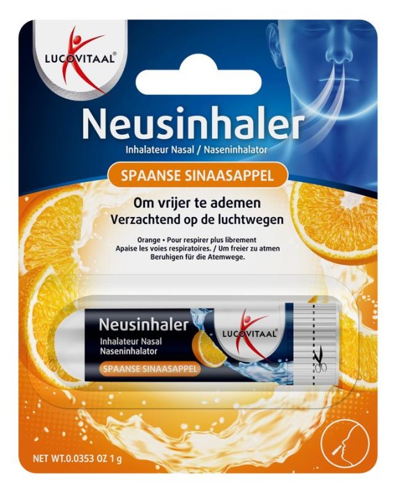 Lucovitaal Neusinhaler spaanse sinaasappel (1 Stuks)