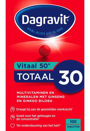 Dagravit Vitaal 50+ Tabletten 100 stuks