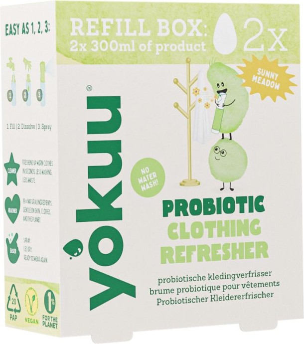 Yokuu Probiotische kledingopfrisser refill (parels) (2 Stuks)