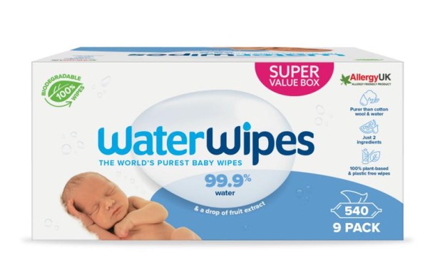 Waterwipes Babydoekjes 9-pak (540 Stuks)