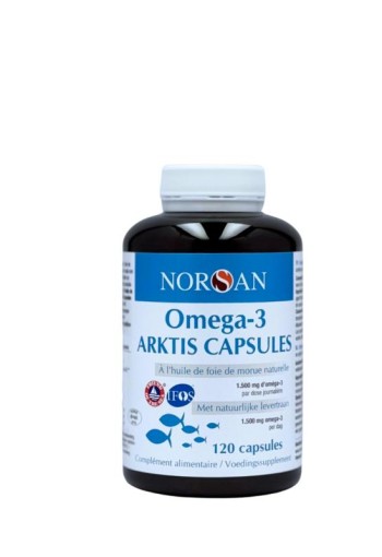 Norsan Omega-3 arktis natuurlijke levertraan (120 Capsules)