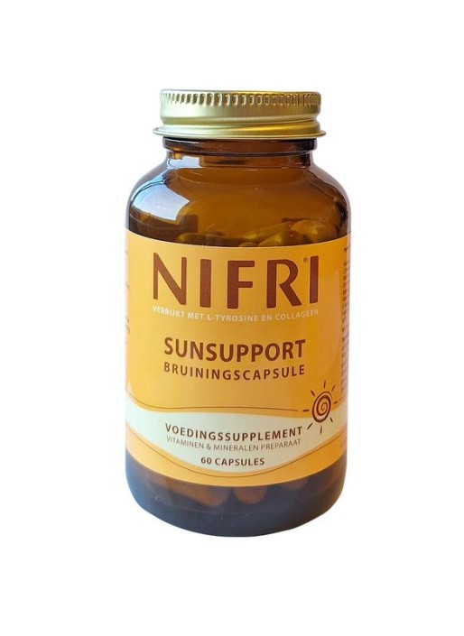 Nifri Bruiningscaps+ L-tyrosine & collageen (60 Capsules)