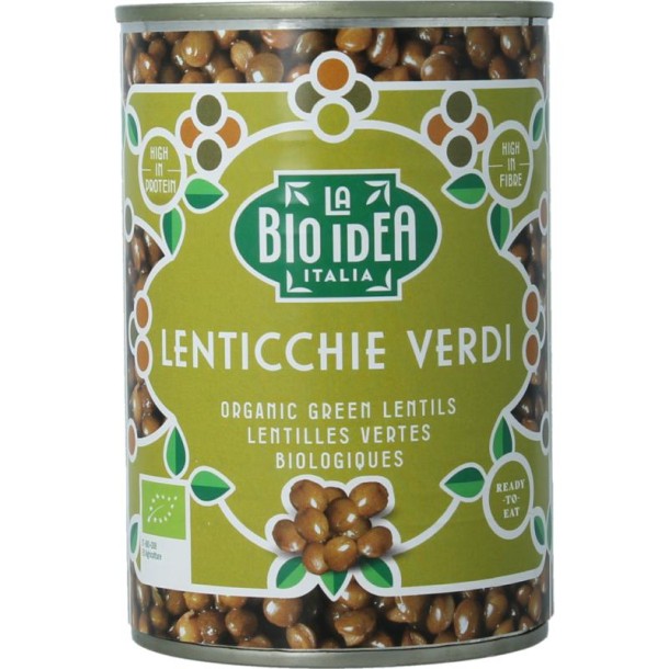 La Bio Idea Groene linzen bio (400 Gram)