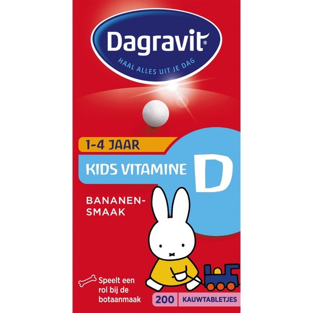 Dagravit Kids Vitamine D Tabletjes 200 stuks