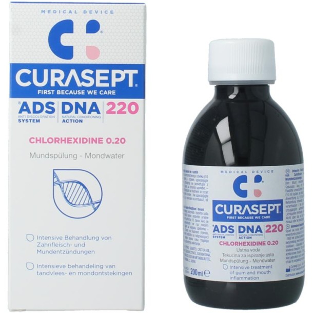 Curasept Mondspoeling chloorhexidine 0,20% (200 Milliliter)