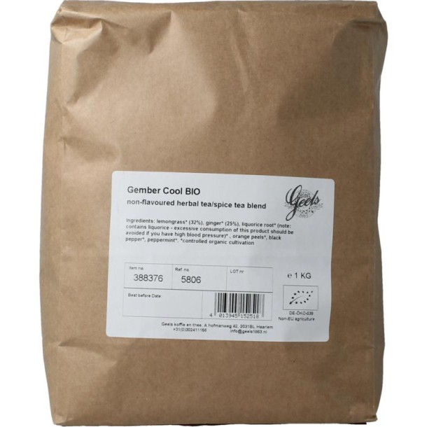 Geels Gember cool bio (1 Kilogram)