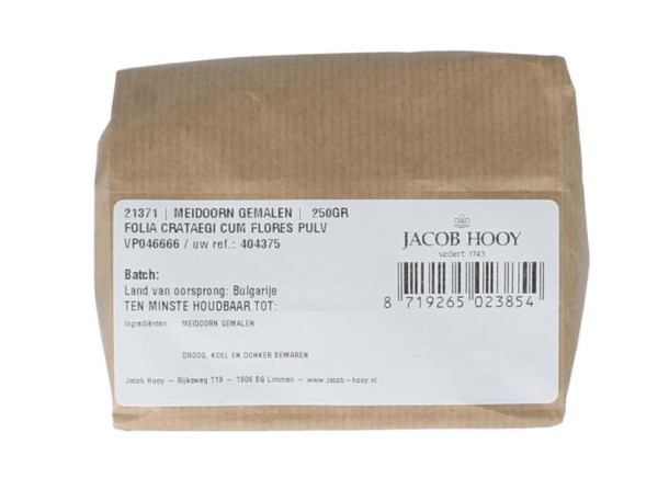 Jacob Hooy Meidoorn gemalen (250 Gram)