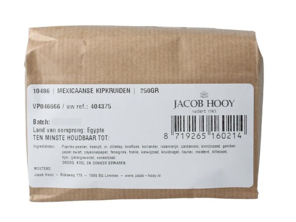 Jacob Hooy Mexicaanse kipkruiden (250 Gram)