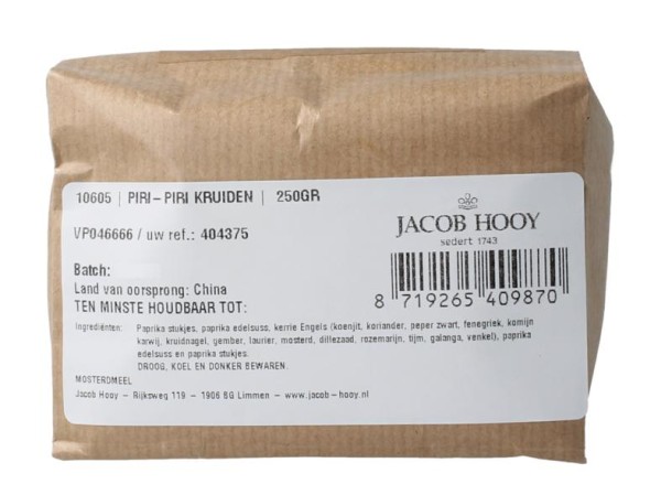 Jacob Hooy Piri-piri kruiden (250 Gram)
