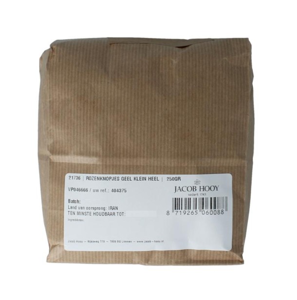 Jacob Hooy Rozenknopjes geel klein heel (250 Gram)