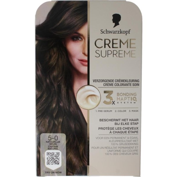 Schwarzkopf Creme supreme 5-0 bruin (1 Stuks)