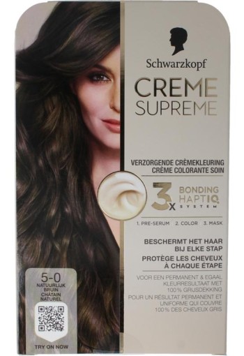 Schwarzkopf Creme supreme 5-0 bruin (1 Stuks)