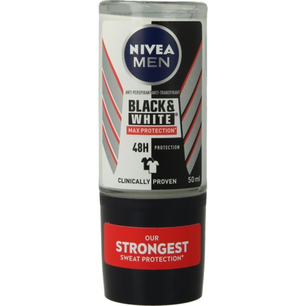 Nivea Men deodorant roller black & white max protection 50 Milliliter