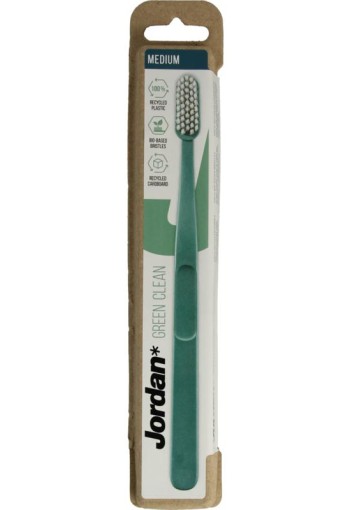 Jordan Tandenborstel green clean medium 1 Stuks