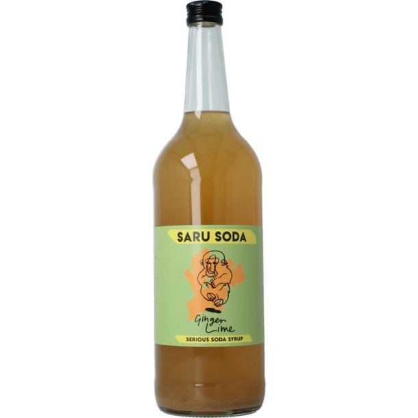 Saru Soda Siroop ginger lime bio demeter (1 Liter)