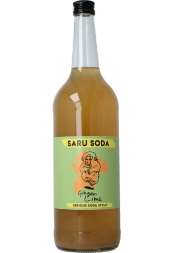 Saru Soda Siroop ginger lime bio demeter (1 Liter)