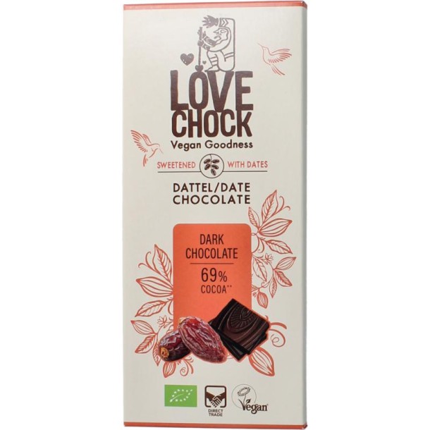 Lovechock Dark chocolate bio (70 Gram)
