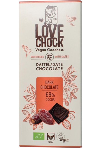 Lovechock Dark chocolate bio (70 Gram)