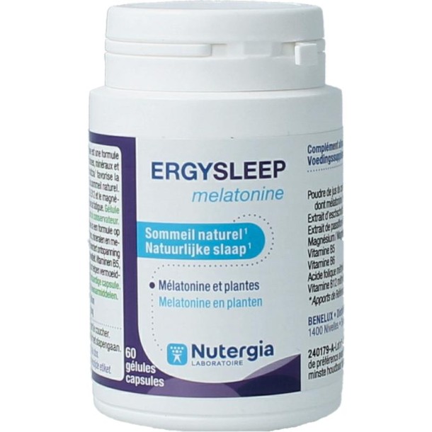 Nutergia Ergysleep melatonine (60 Capsules)