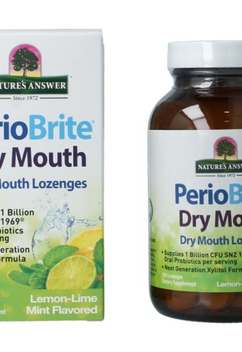 Natures Answer PerioBrite dry mouth lozenges (100 Zuigtabletten)