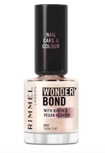 Rimmel London Wonder'Bond Care+Color Nagellak - Creme - 002 Tank Top