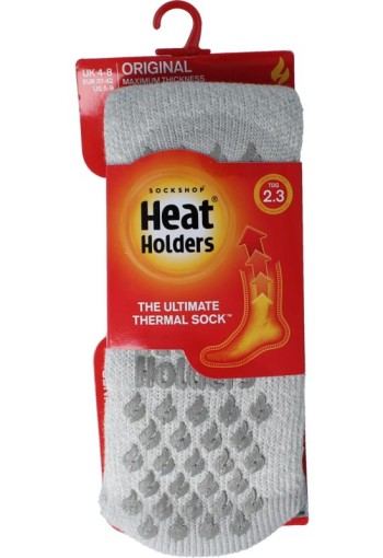 Heat Holders Anti slip socks silver grey 37-42 (1 Paar)