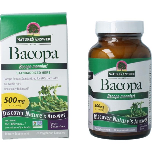 Natures Answer Bacopa 500mg (90 Capsules)