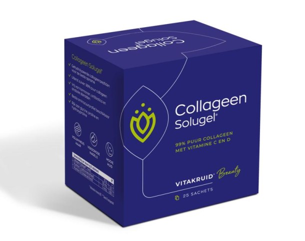 Vitakruid Collageen solugel vit C en D sachet 10 gram (25 Sachets)