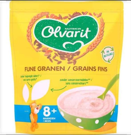 Olvarit 8+M fijne granen babypap