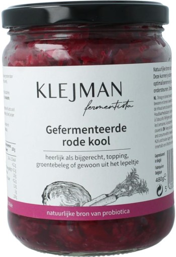 Klejman Gefermenteerde rode kool (480 Gram)