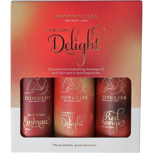 Bodygliss Sensual delight three-pack travel edition (150 Milliliter)