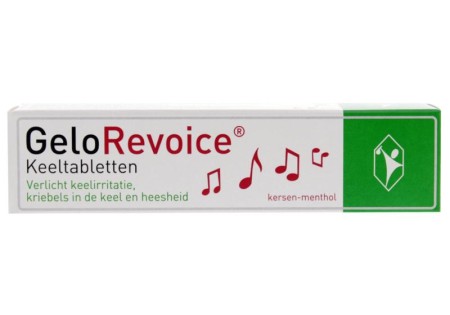 GeloRevoice Keeltabletten kersen-menthol 10 stuks