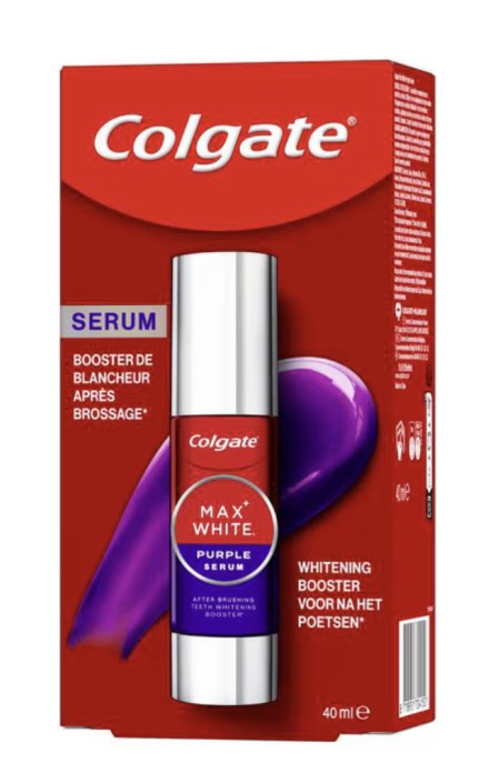 Colgate max white purple serum