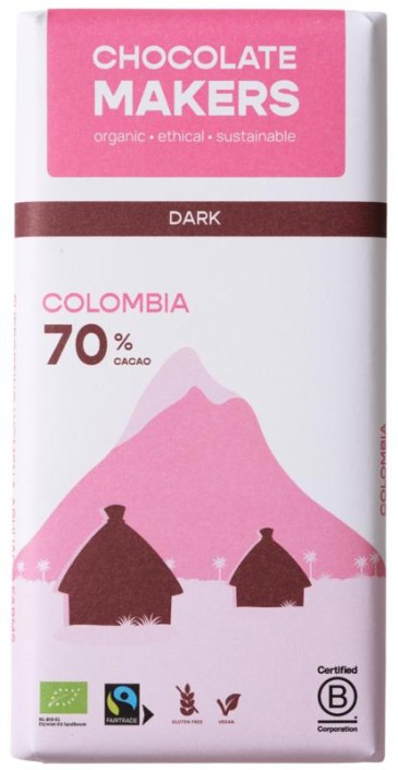 Chocolatemakers Pure delight 70% puur bio (80 Gram)